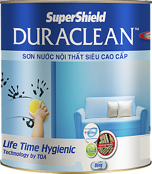 Sơn nội thất SIÊU BÓNG cao cấp SUPERSHIELD DURACLEAN A+ 